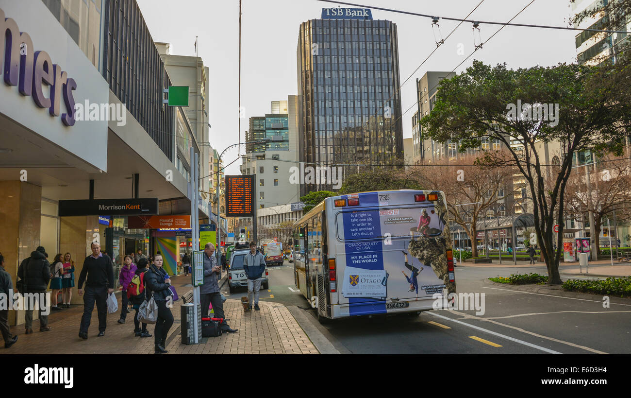 wellington city centre shopping shops stains department store lambton quay Stock Photo Alamy