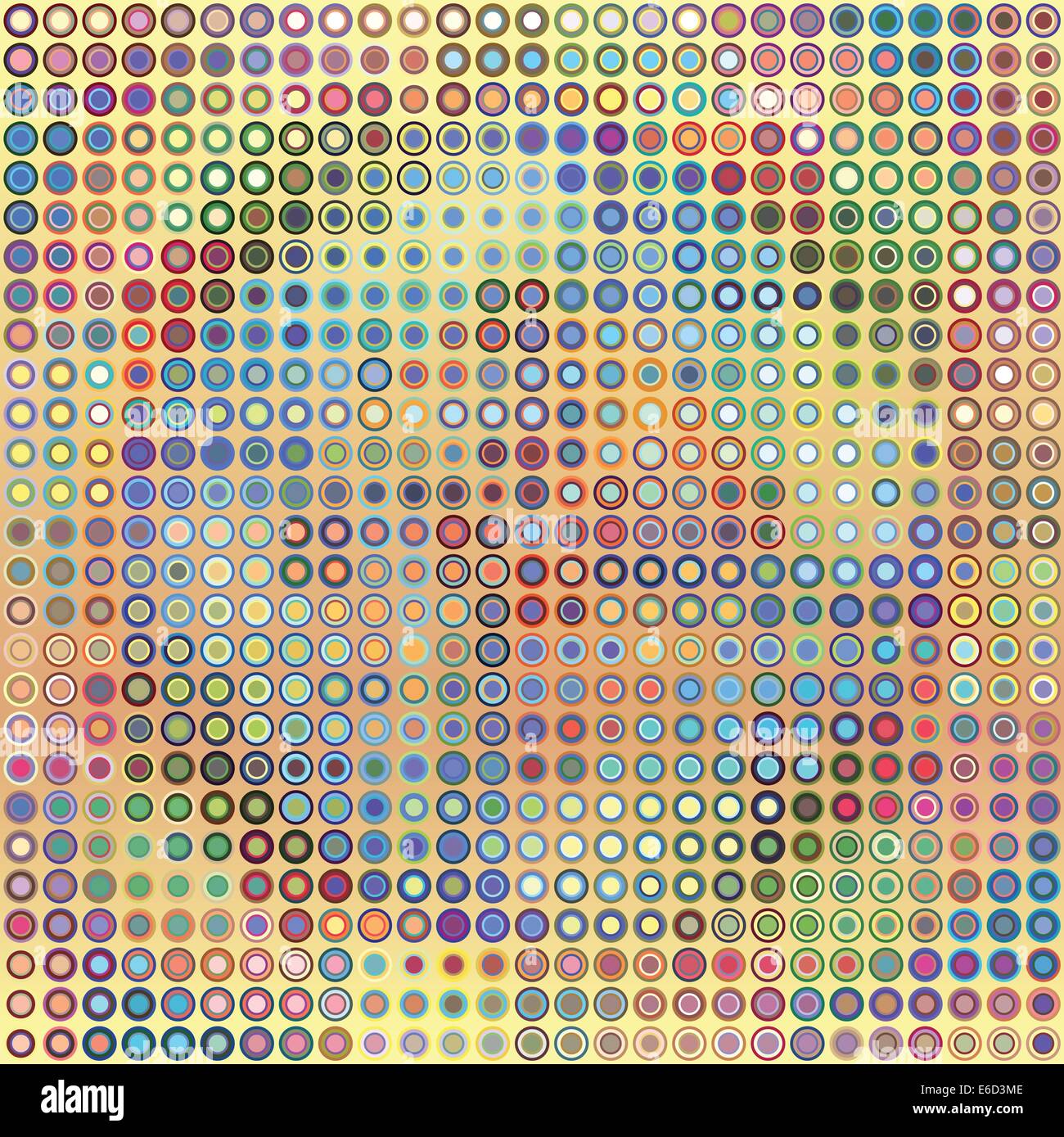 Abstract vector background illustration of multicolored dots Stock Vector