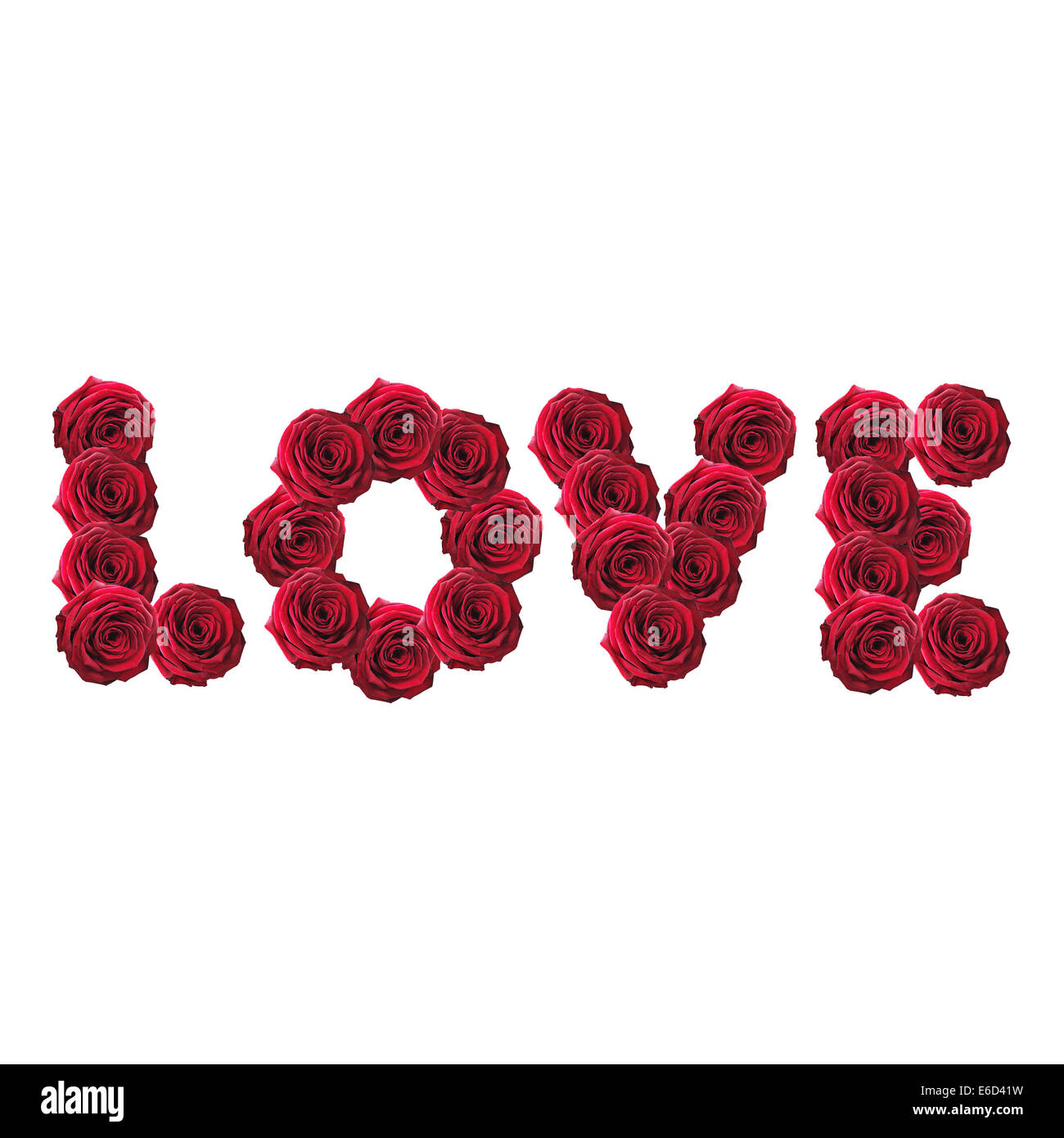 Word love red rose heart hires stock photography and images Alamy