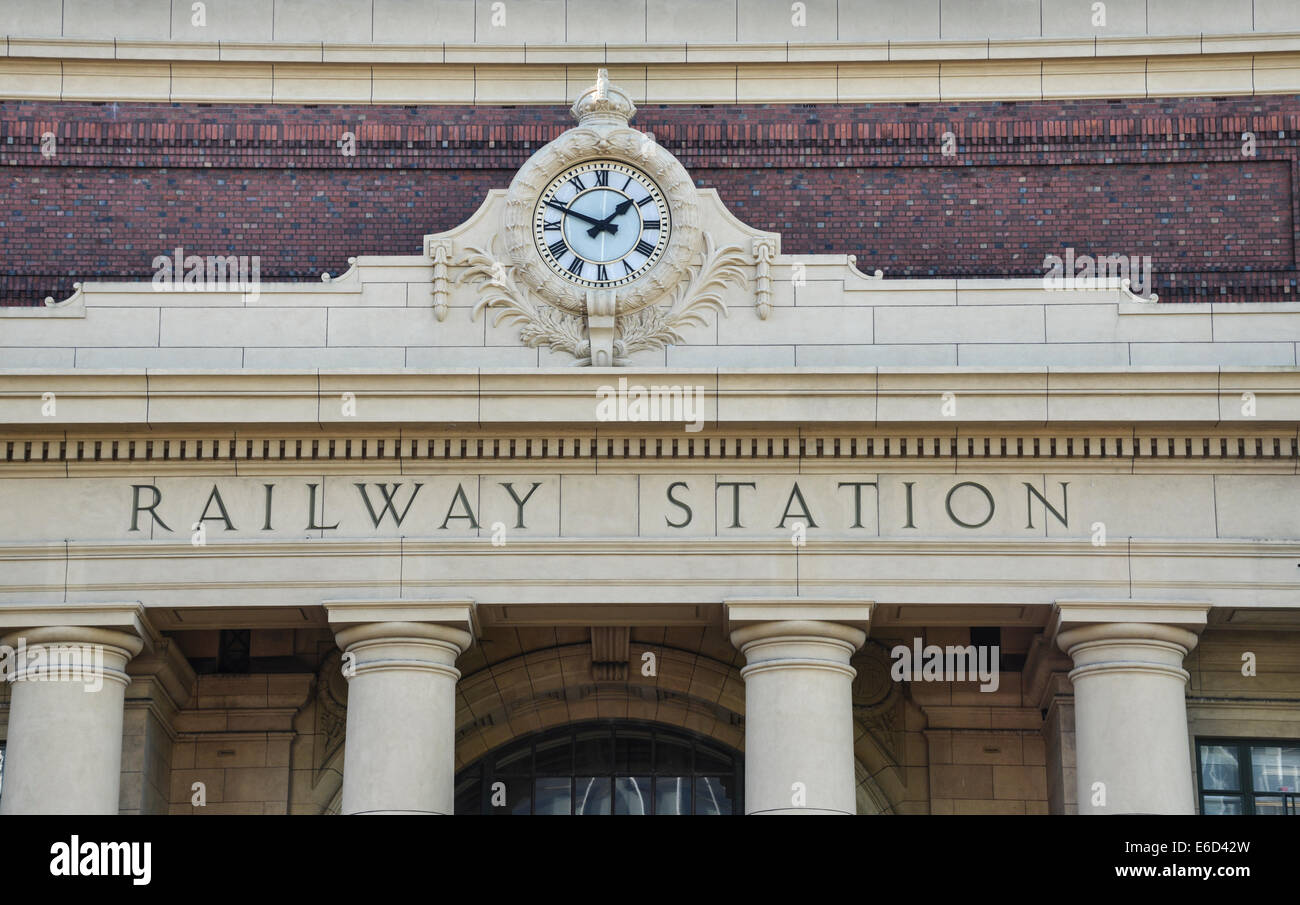 wellington Railway station New Zealand Stock Photo Alamy