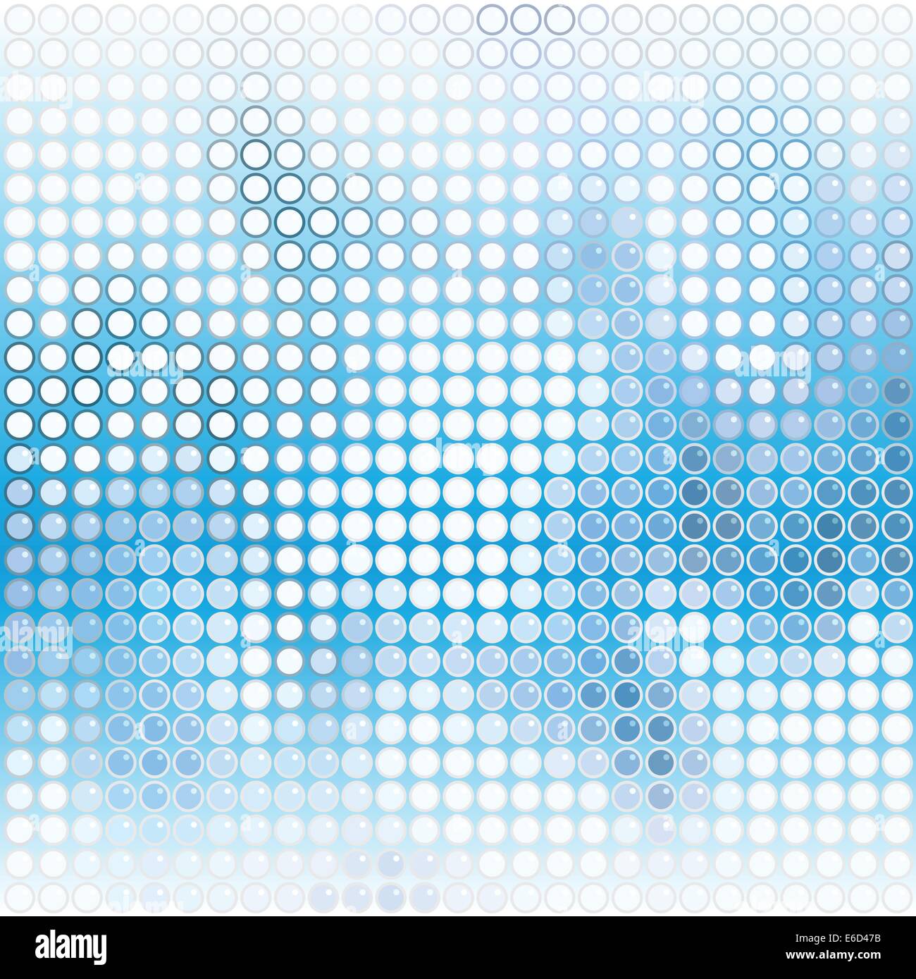 Abstract vector background of blue and white circles Stock Vector