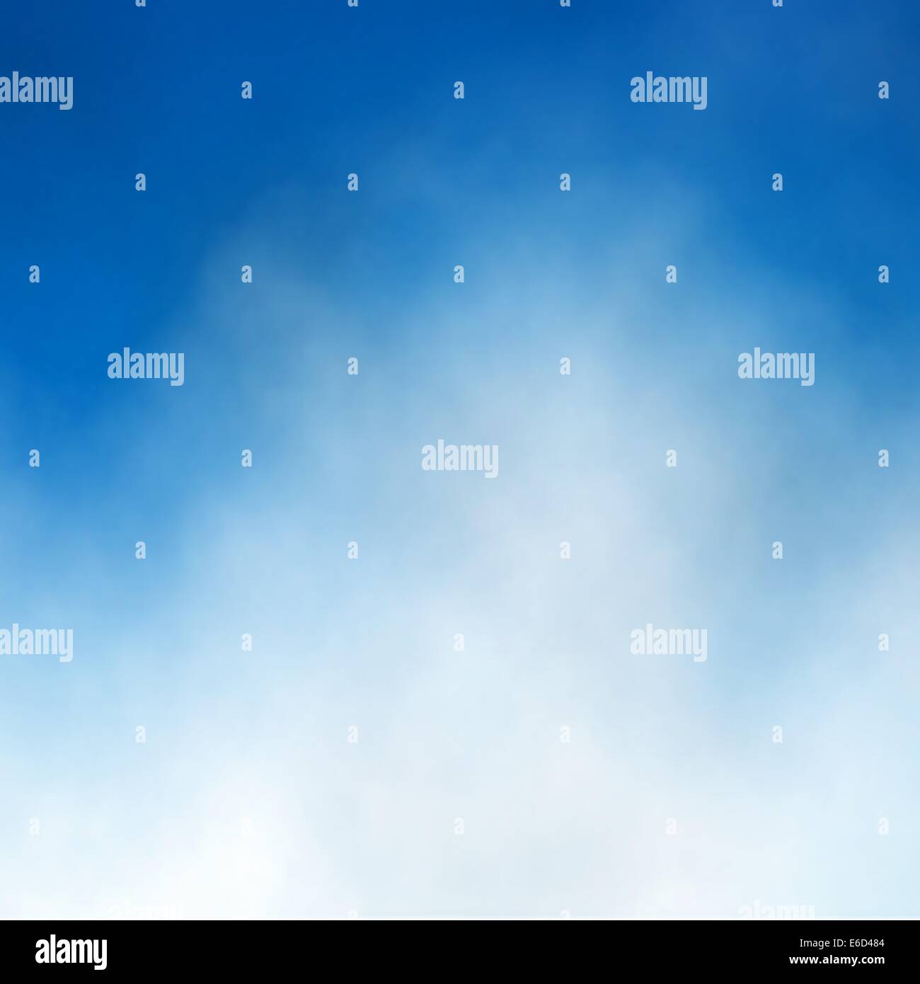 Editable vector illustration of cloud detail in a blue sky made with a gradient mesh Stock