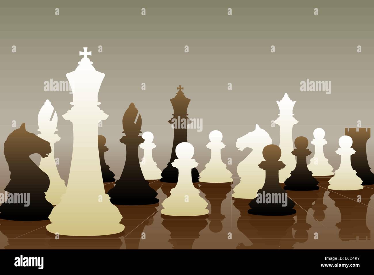 Photo chess pieces Stock Vector Images - Alamy