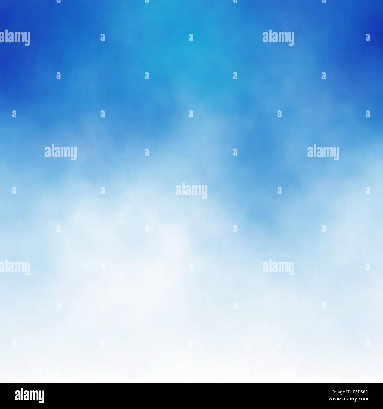 Editable vector background of white cloud detail in a blue sky made using a gradient mesh Stock Vector