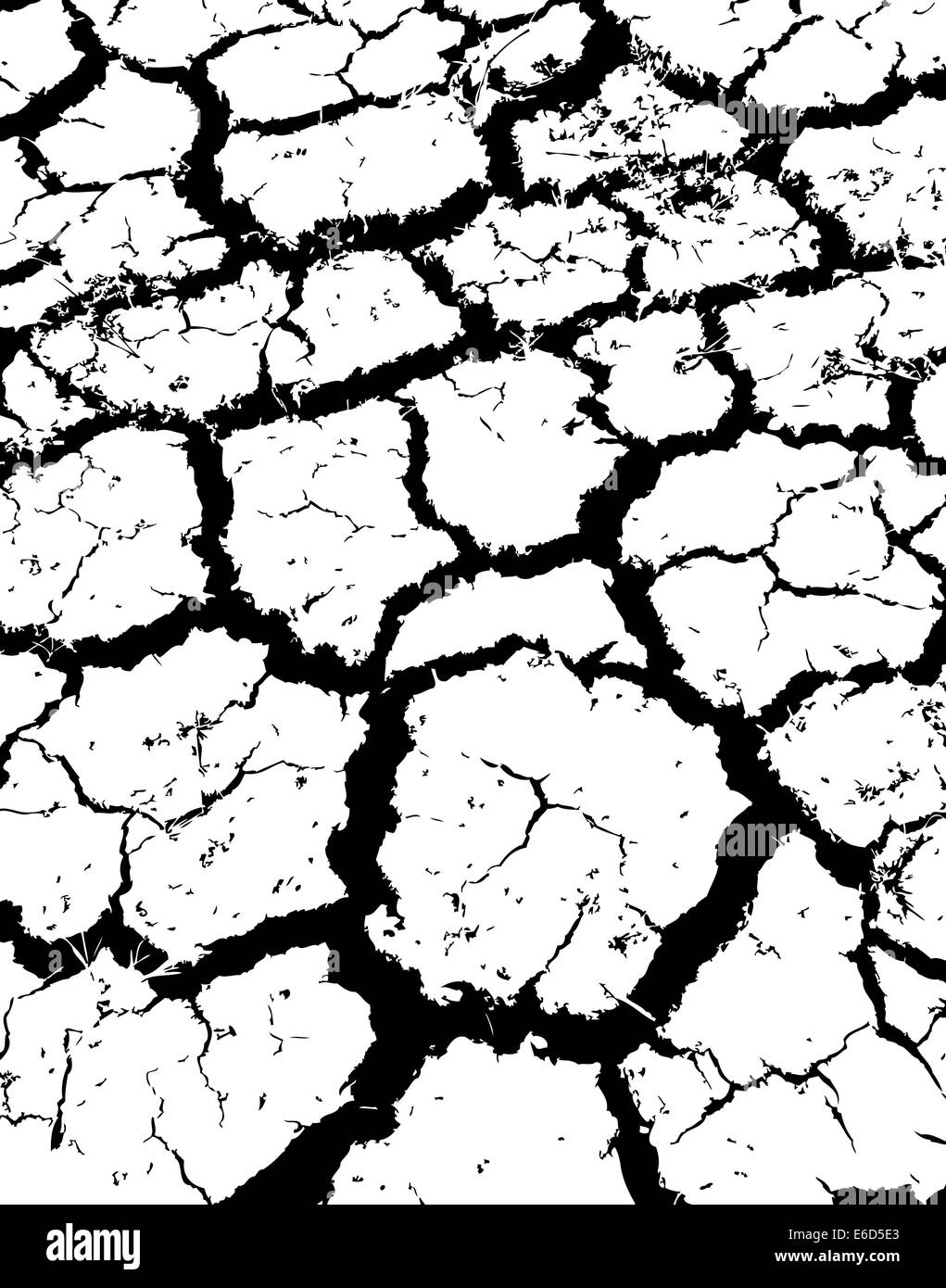 Dry earth cracks Stock Vector Images - Alamy