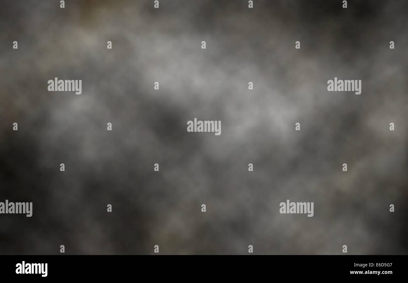 Editable vector illustration of thick billowing gray smoke made using a gradient mesh Stock Vector