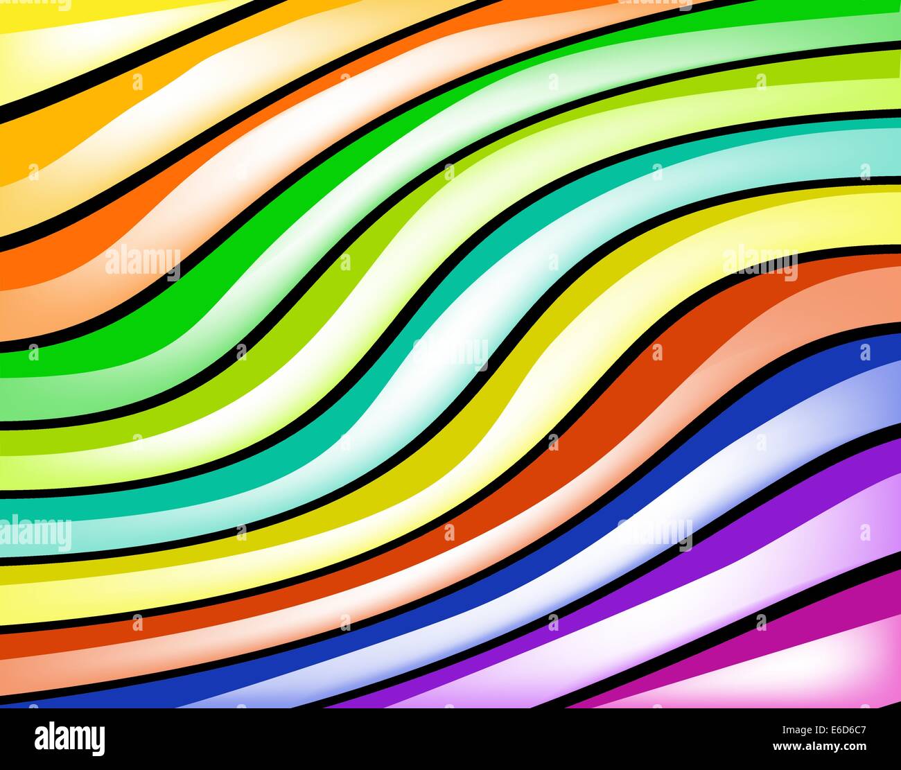Abstract editable vector background design of colorful glossy stripes Stock Vector