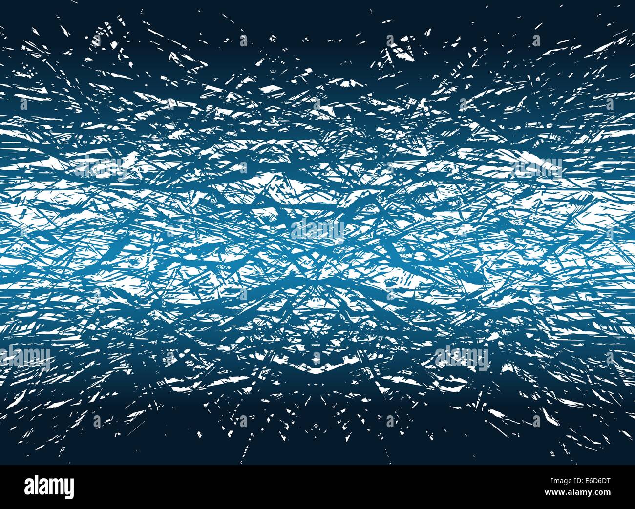 Abstract editable vector illustration of ice-ike grunge fracturing Stock Vector