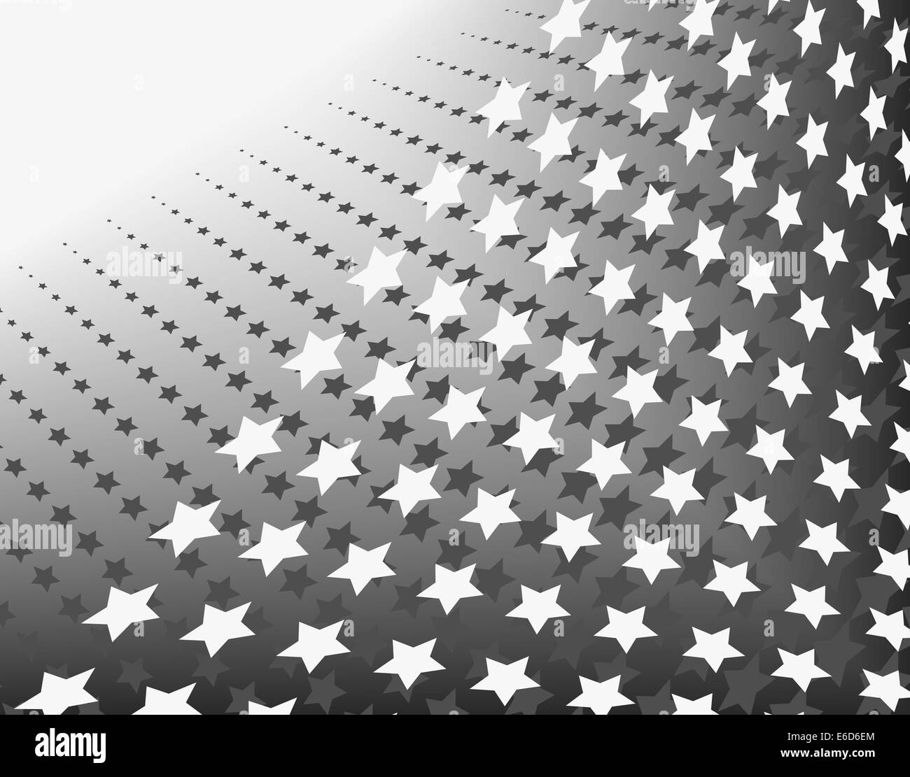 Abstract editable vector design of ranks of star shapes Stock Vector