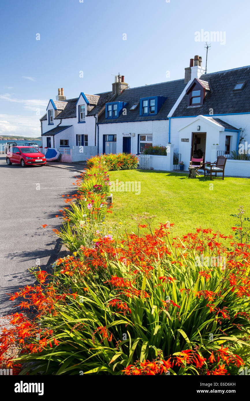Houses on Iona, off Mull, Scotland, UK Stock Photo Alamy