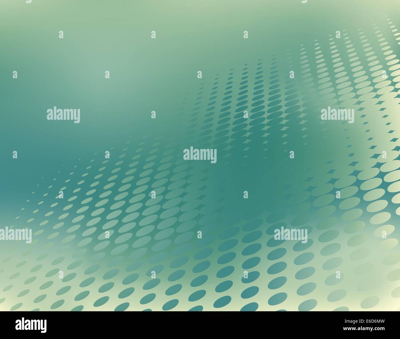 Abstract editable vector illustration of a green halftone pattern Stock Vector
