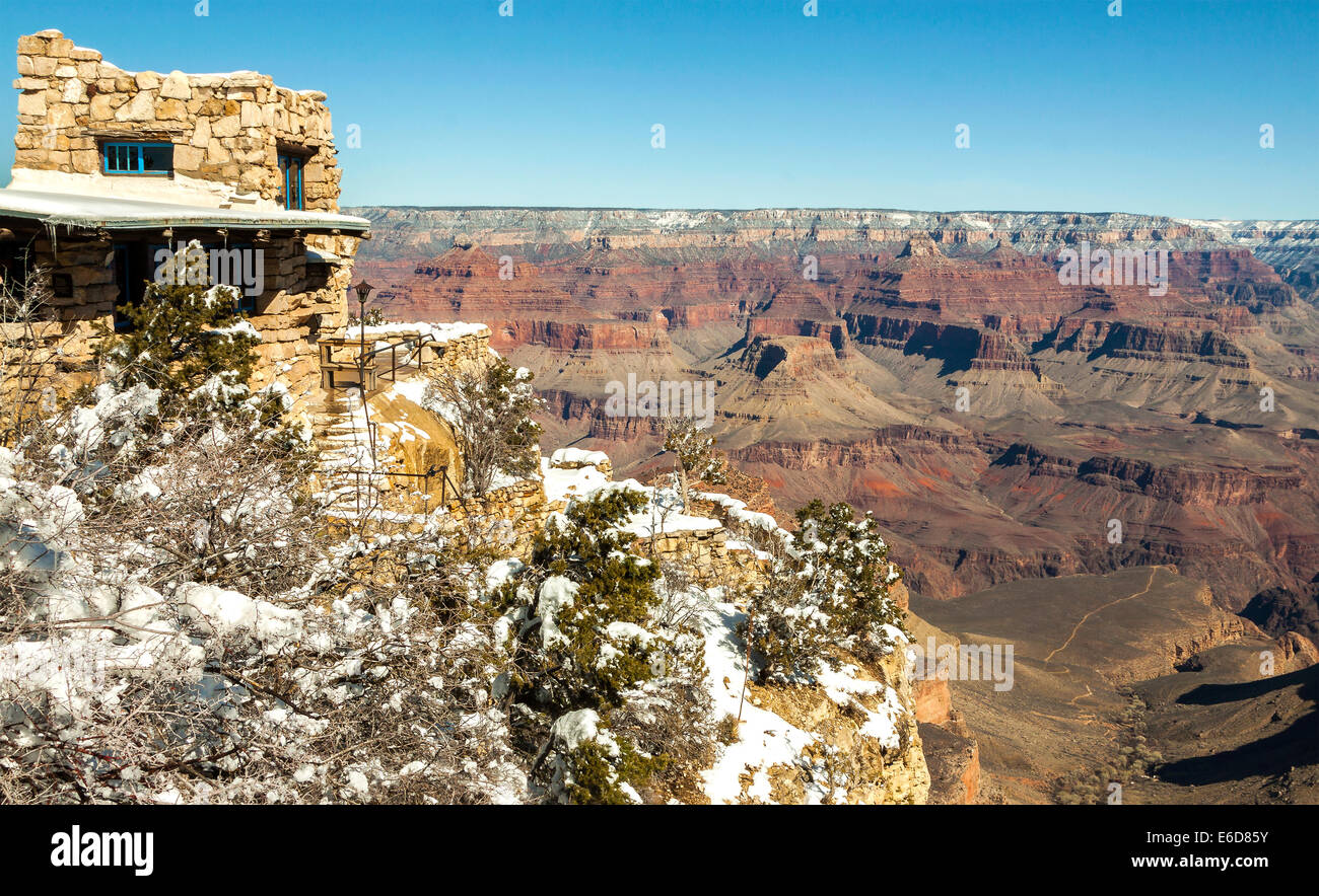Grand Canyon in winter, USA. Stock Photo