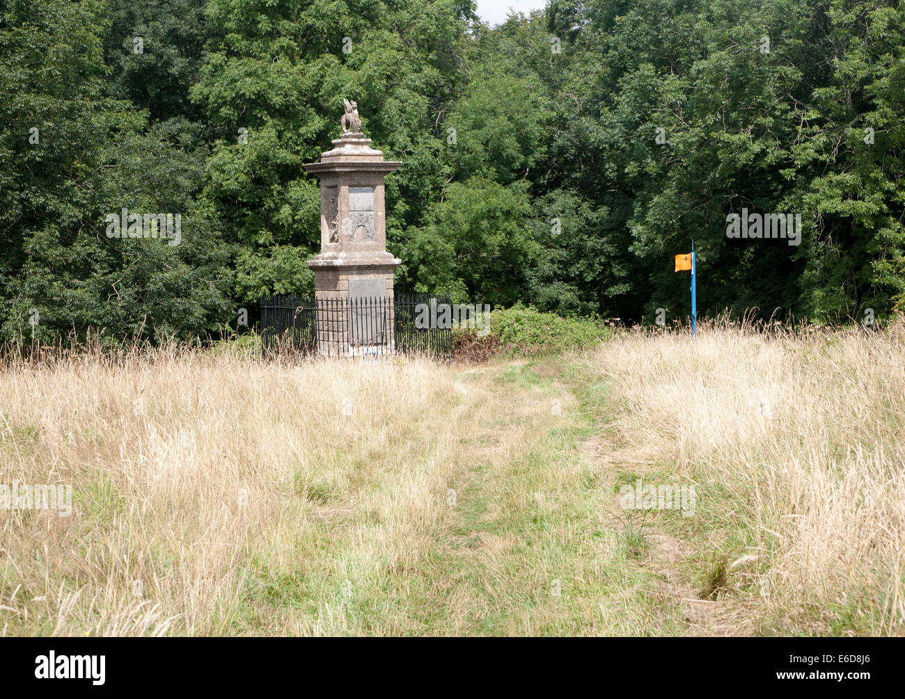 Sir Bevil Grenville monument marking battle of Lansdown 1643 in English ...