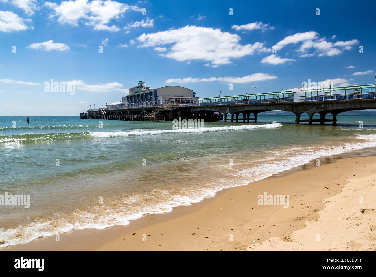 Bournemouth Beach and Pier Dorset England UK Europe Stock Photo