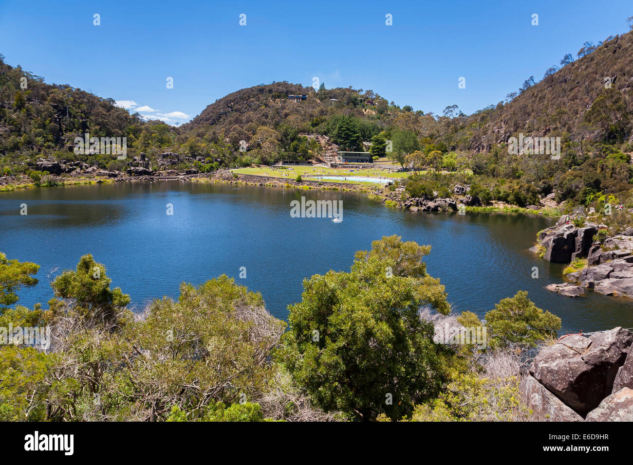 First Basin at Cataract George in Launceston, Tasmania, Australia Stock Photo