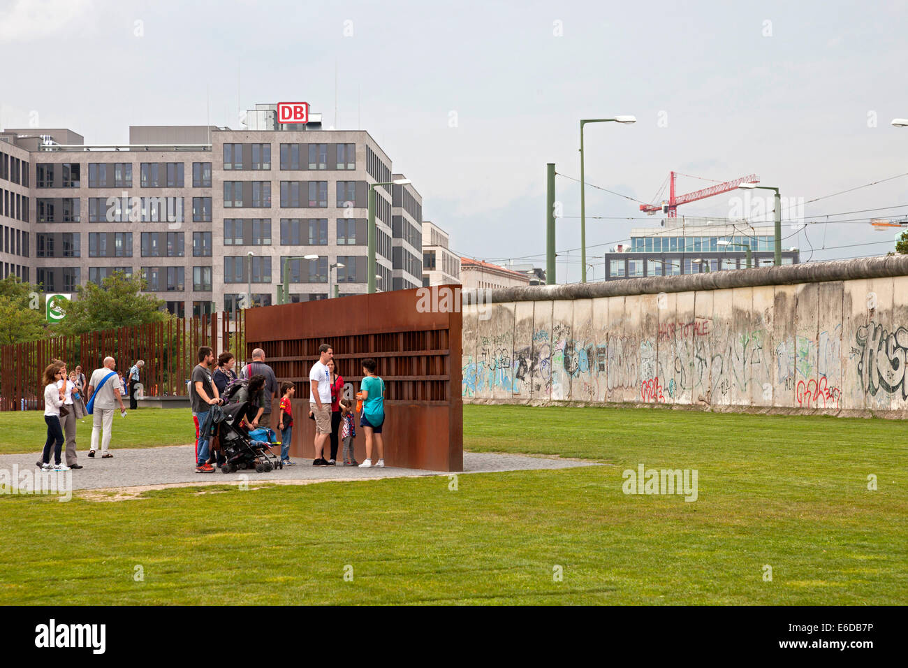 Gedenkstätte Berliner Mauer or Berlin Wall Memorial in Berlin, Germany, Europe Stock Photo