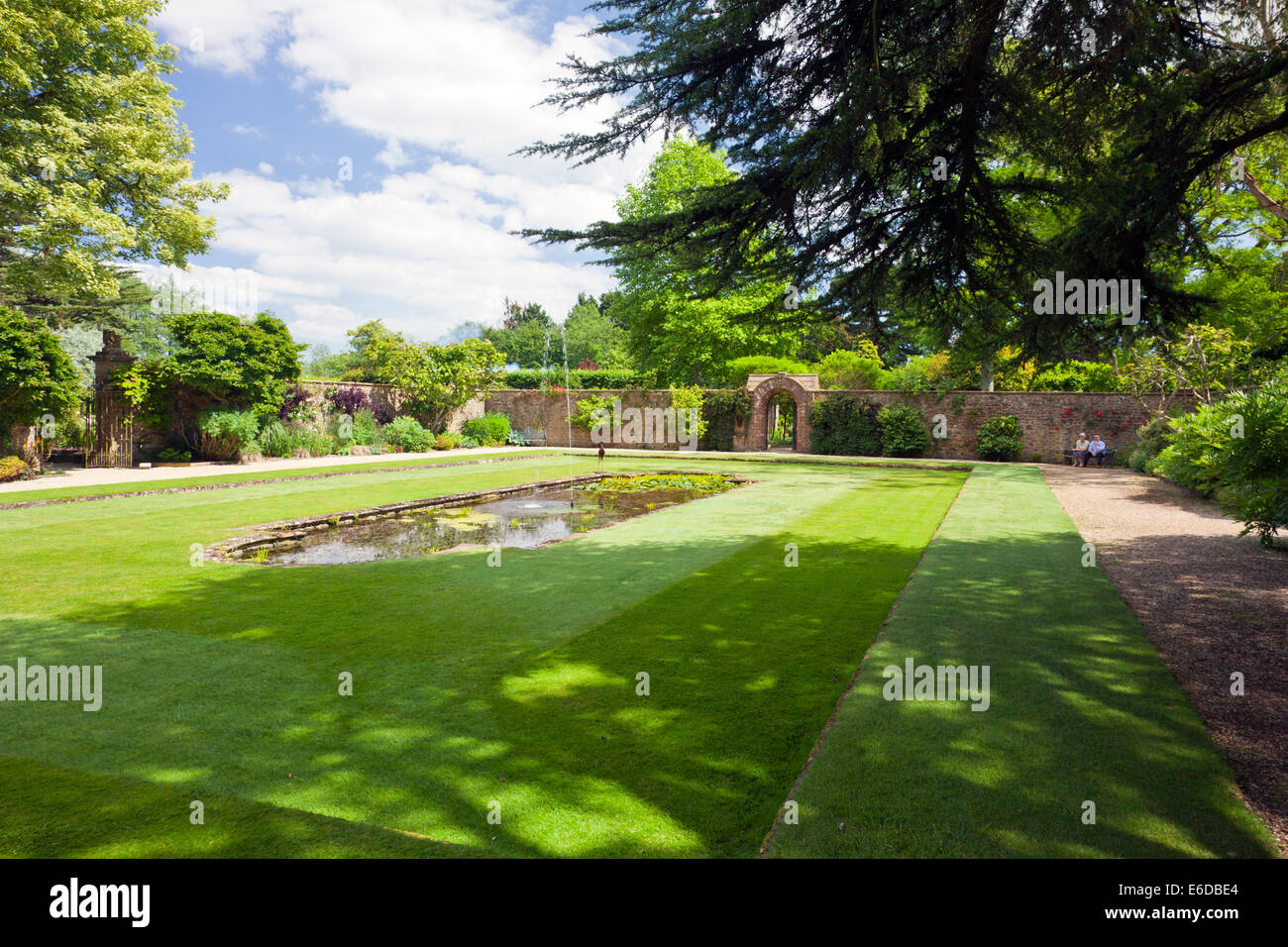 The Private Garden at Athelhampton House, Dorset, England, UK Stock Photo