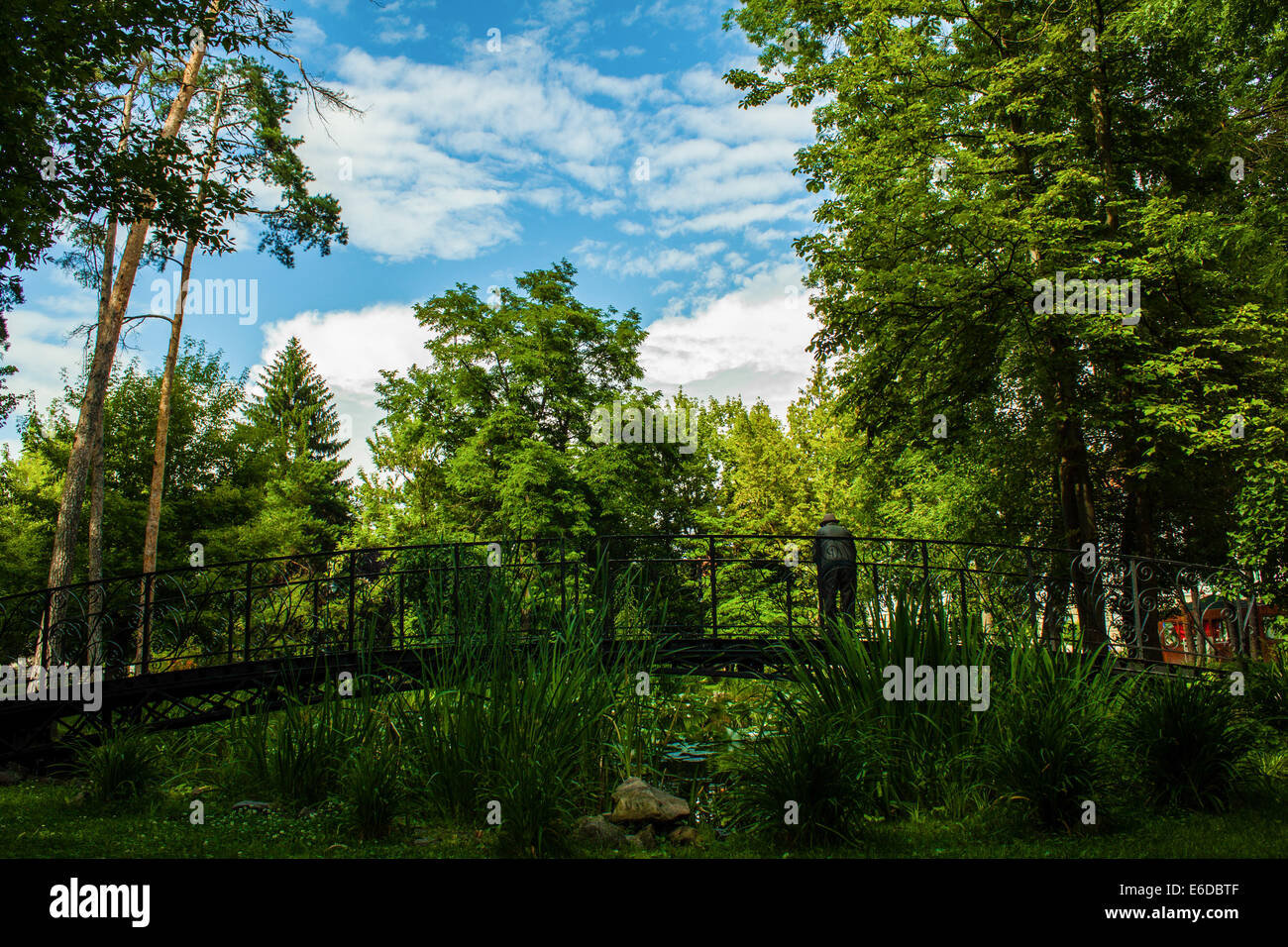 Man and an old bridge hi-res stock photography and images - Alamy