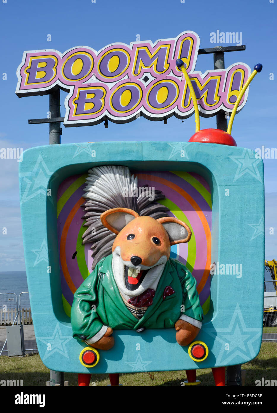 Basil Brush in the animated tableau  which forms part of the world famous Blackpool Illuminations Stock Photo