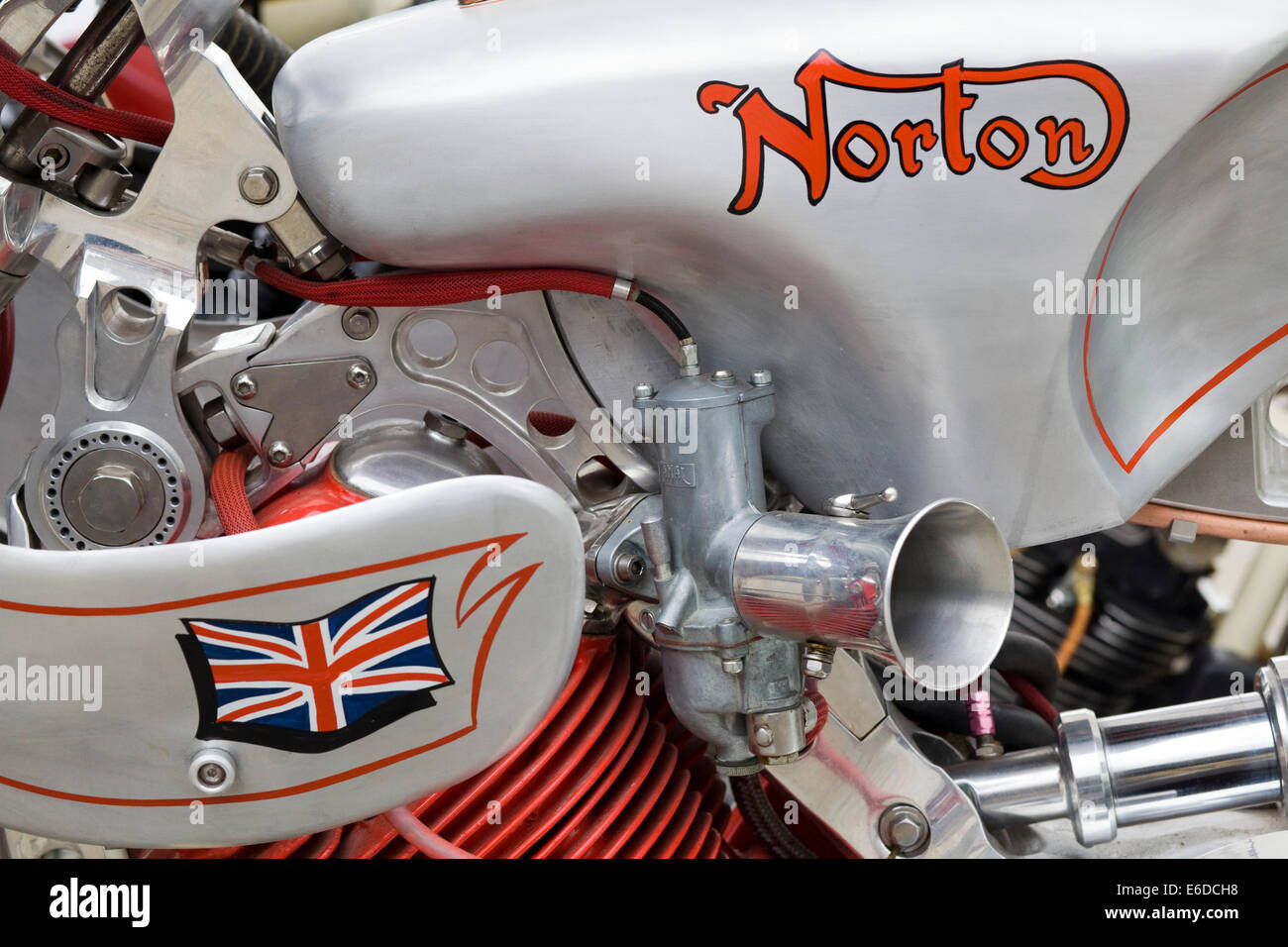 Abstract view of a Norton Motorcycle Stock Photo