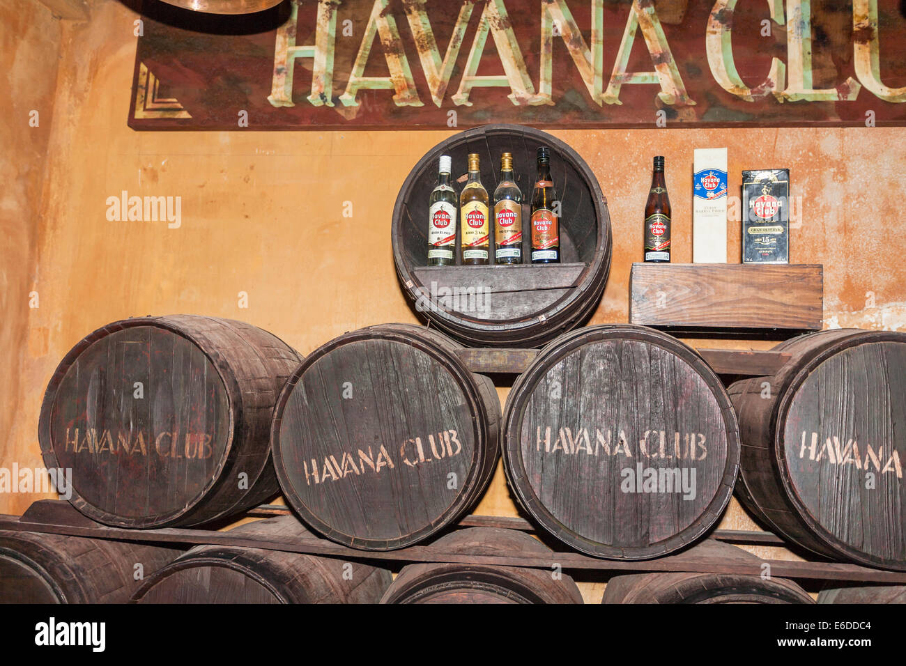 Oak barrels for the ageing of Havana Club rum, Museo del Ron (Museum of