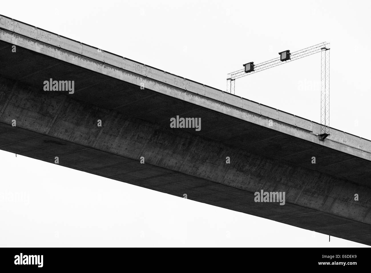 Freeway bridge in Stockholm, Sweden Stock Photo