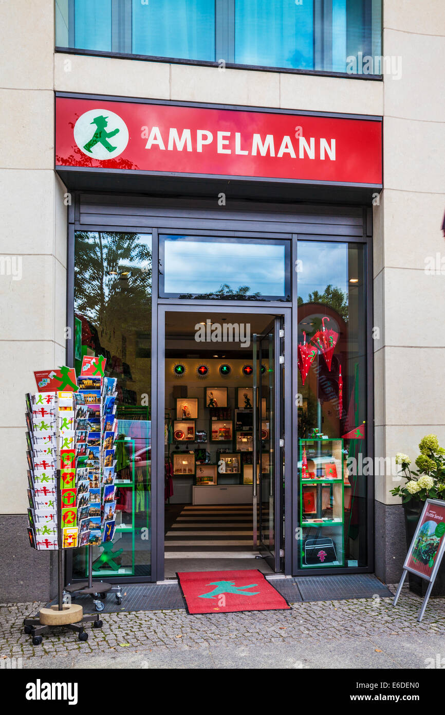 An Ampelmann souvenir shop in Berlin. Stock Photo