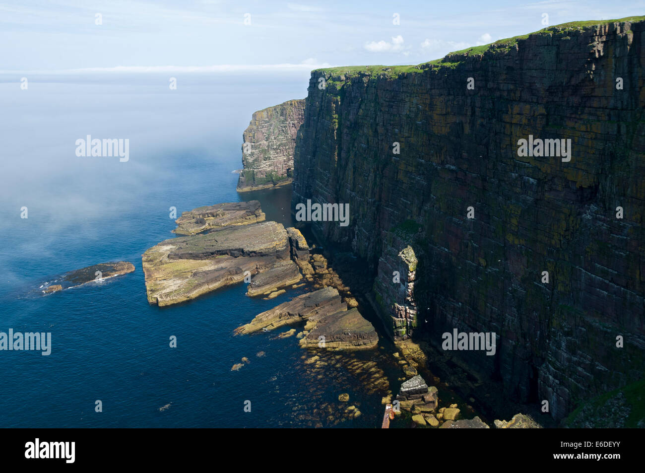 Cliffs on the western coast of Handa Island, Sutherland, Scotland, UK Stock Photo