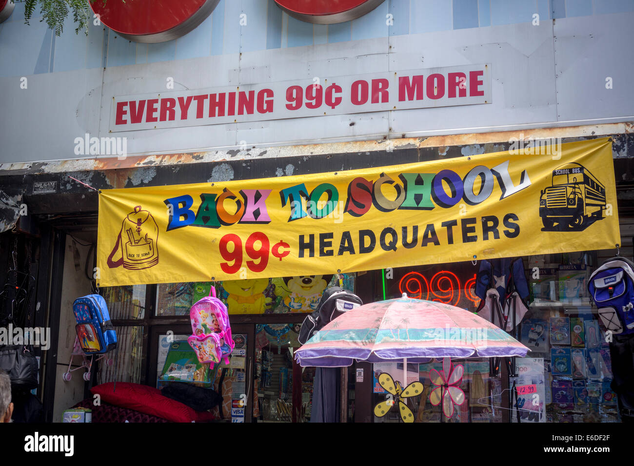 Stores in the Jerome Avenue/ Gun Hill Road shopping district in the Bronx in New York attract