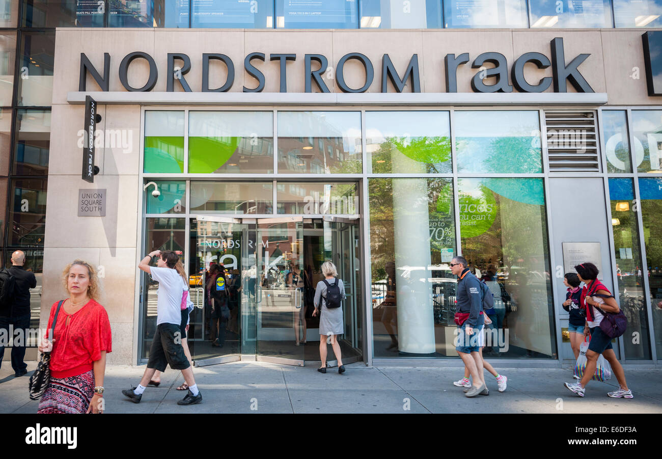 The Nordstrom Rack store in New York in Union Square Stock Photo - Alamy