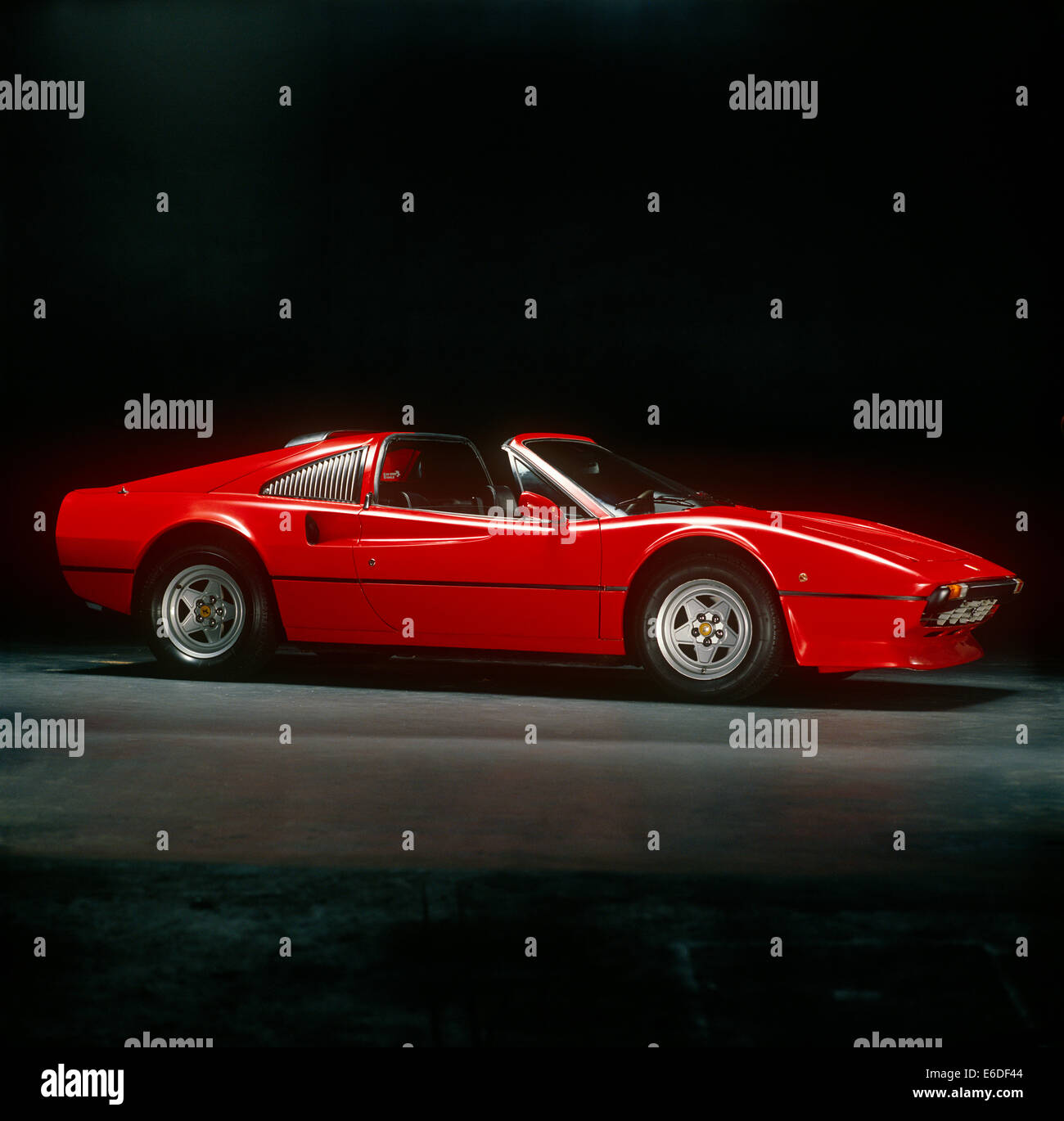 Red Ferrari 308 classic sports car Stock Photo