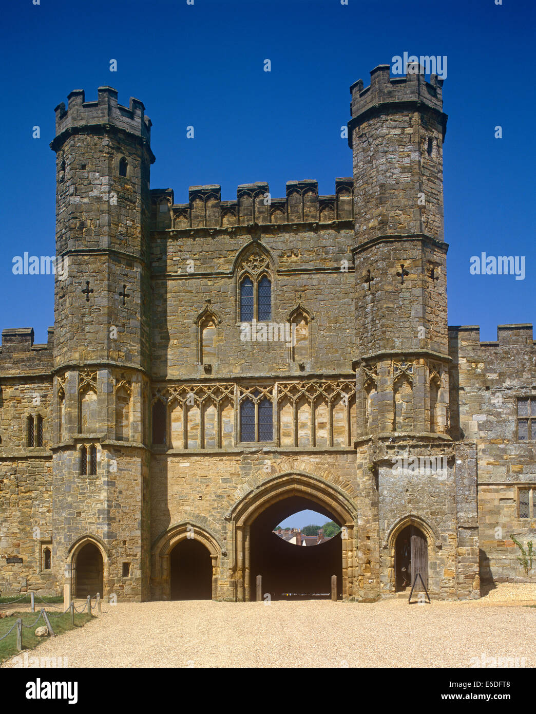 Gate house Abbey Sussex UK Stock Photo