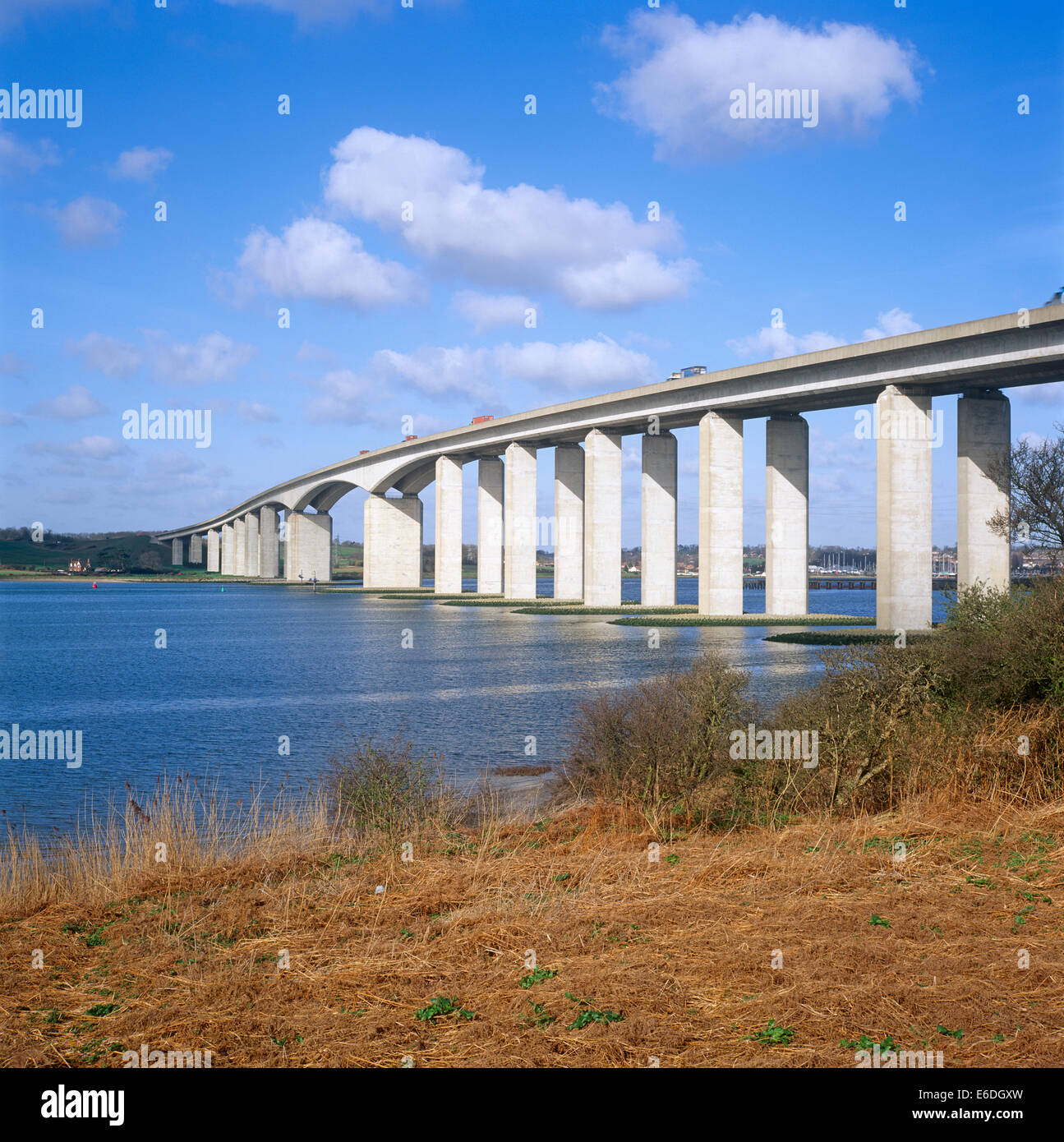 orwell bridge bridge suffolk uk Stock Photo