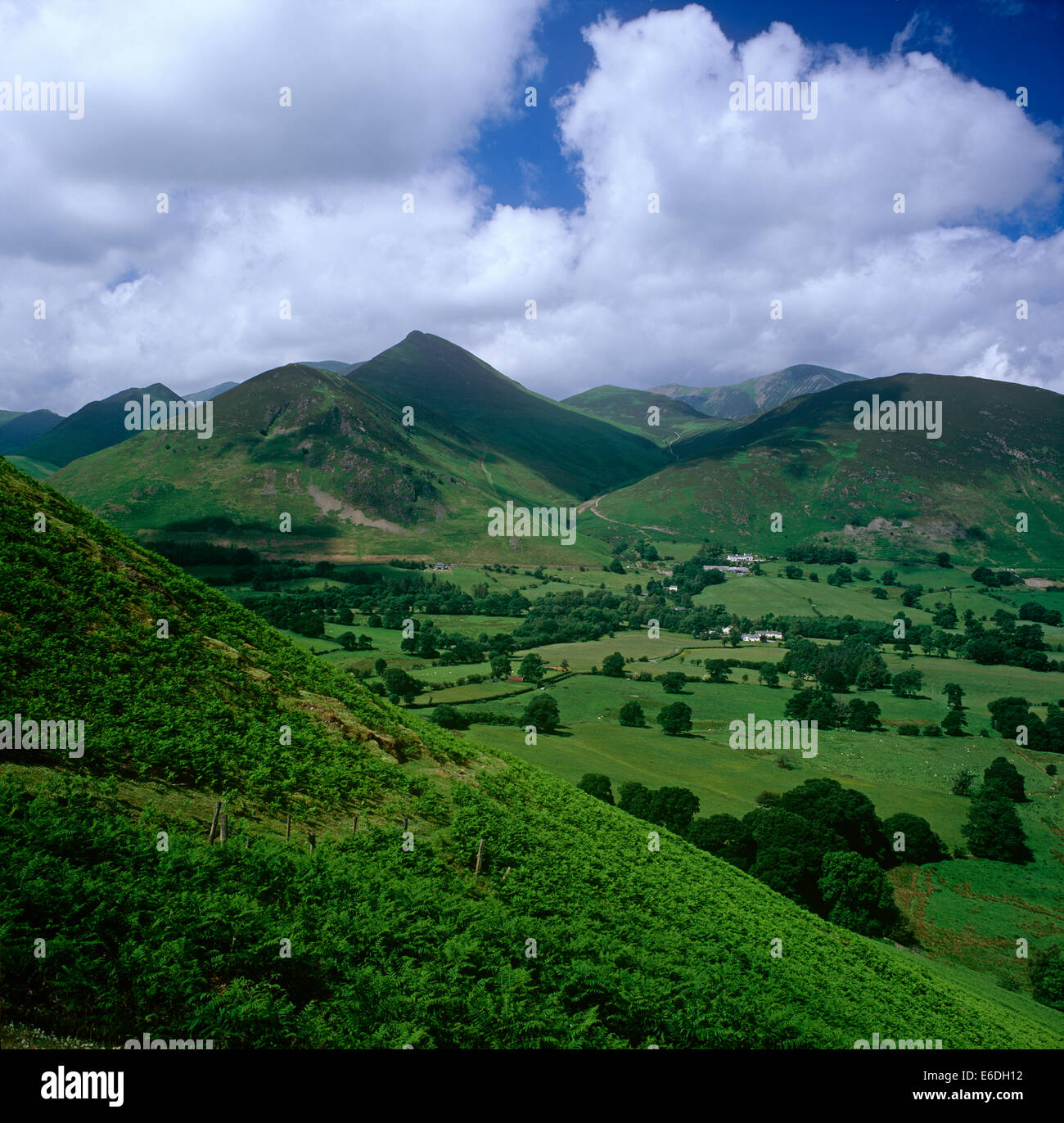 Causey Pike from Catbells Cumbria UK Stock Photo