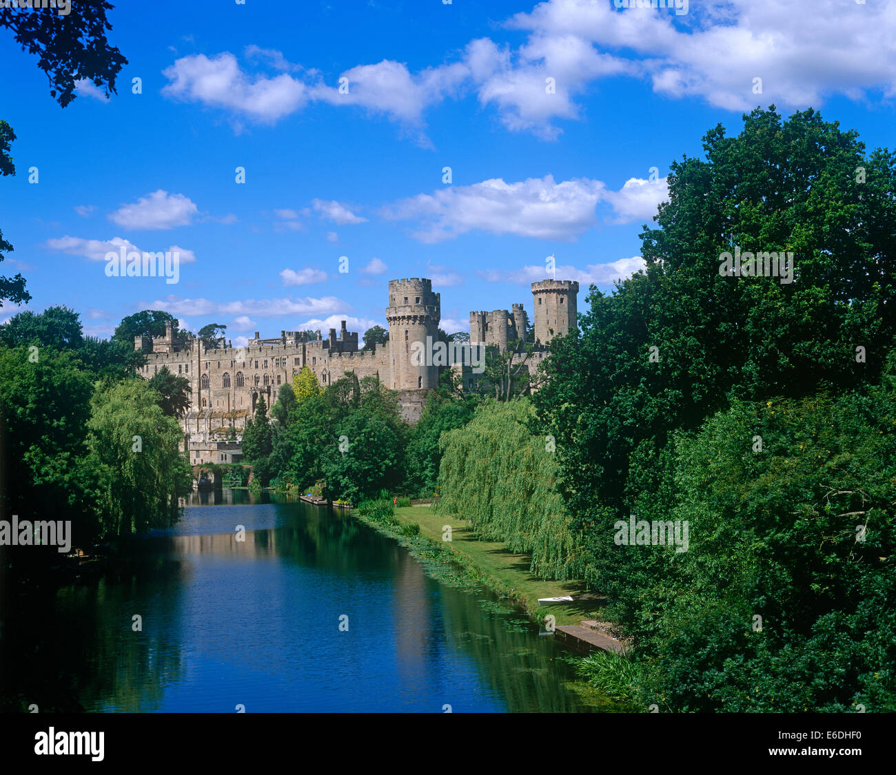Warwick Castle castle Warwickshire UK Stock Photo