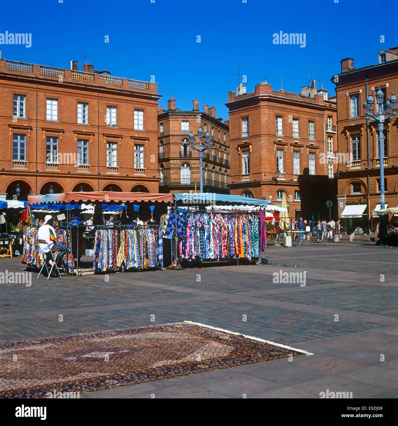 Market Place in du Capitole Toulouse France Stock Photo