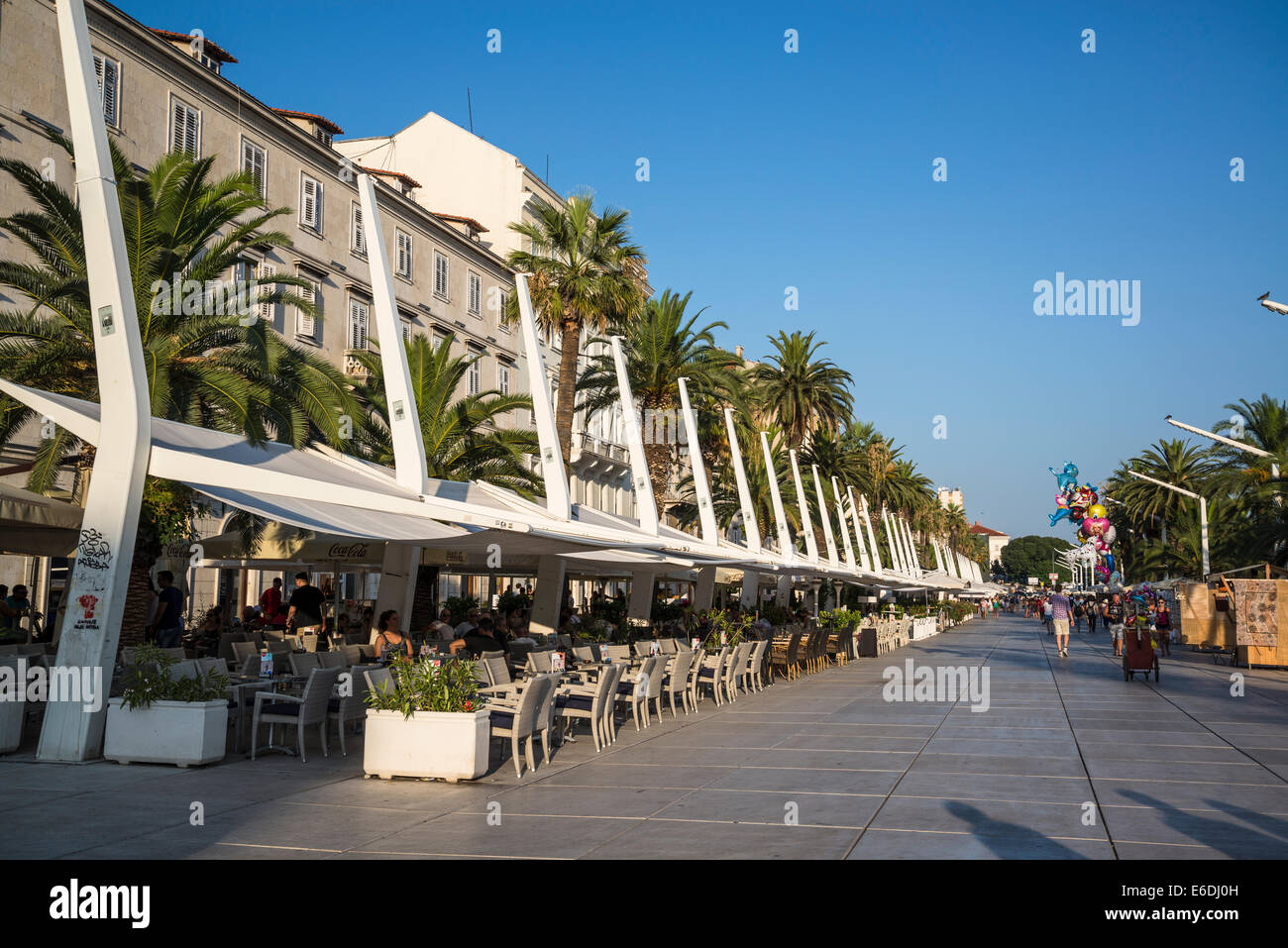Riva, seaside promenade, Split, Croatia Stock Photo Alamy