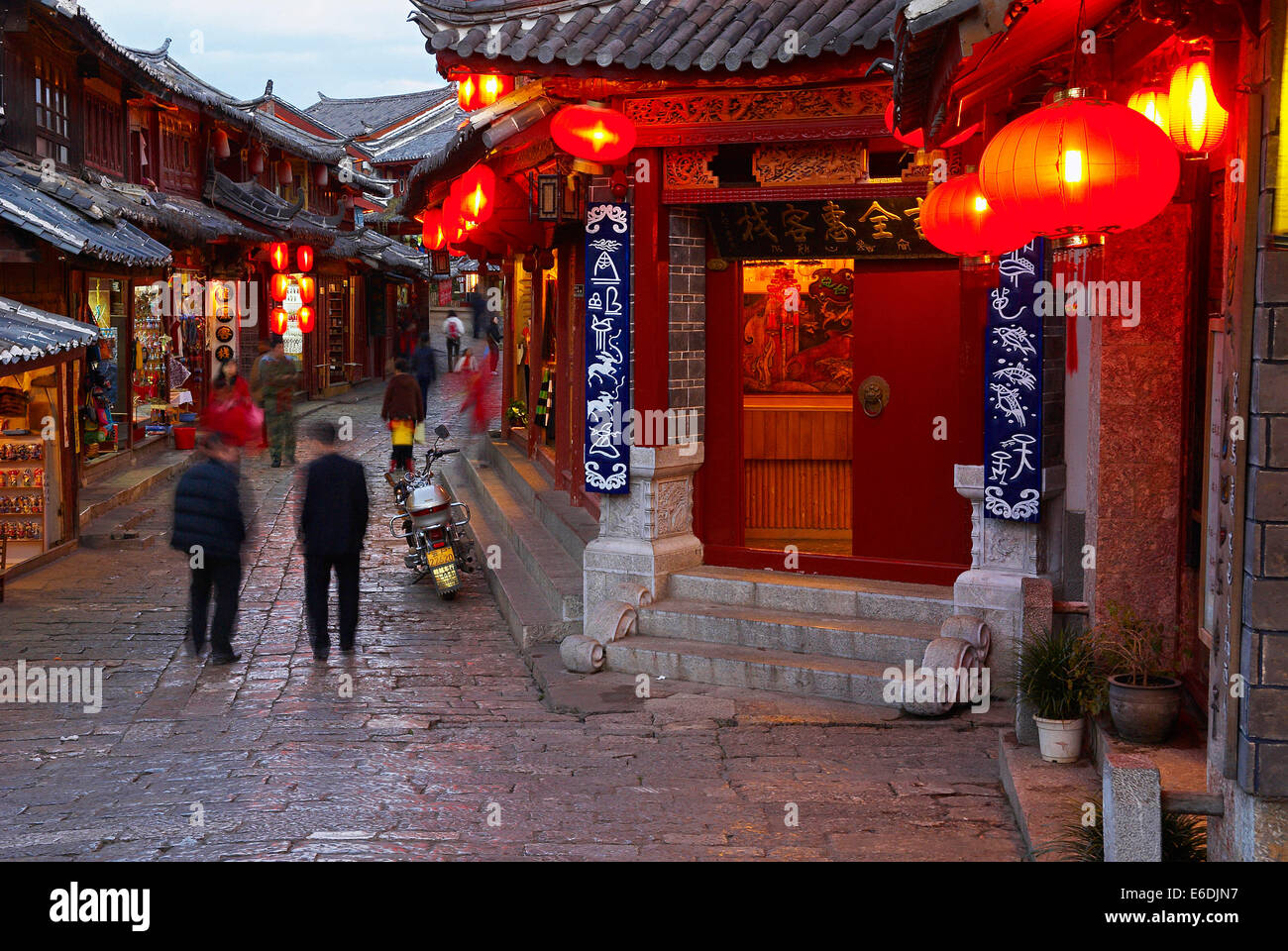 Street photography of lijiang old town hi-res stock photography and ...