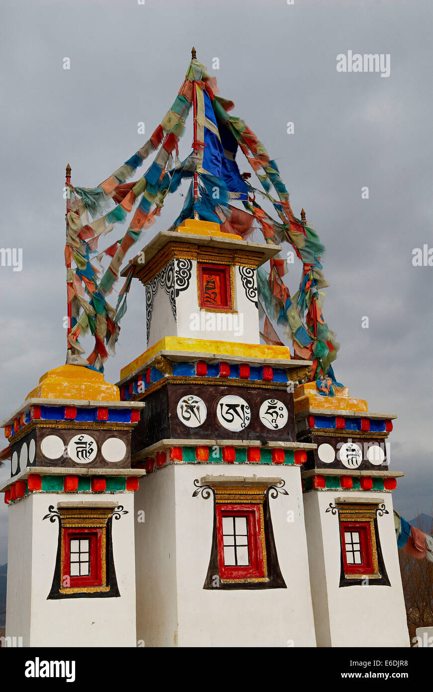 China. Yunnan province. Buddhist shorten around Lijiang. Stock Photo