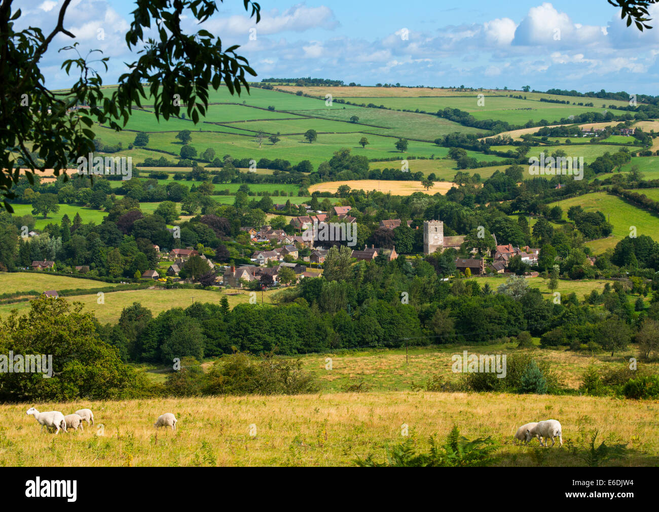 The village of Cardington, Shropshire, England, UK Stock Photo