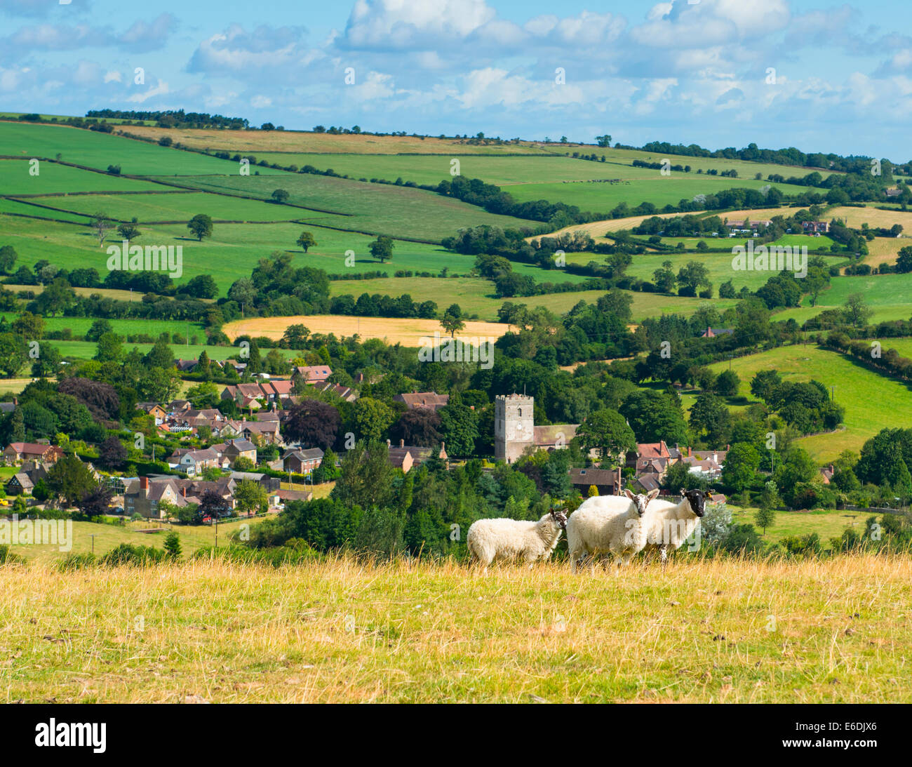 The village of Cardington, Shropshire, England, UK Stock Photo