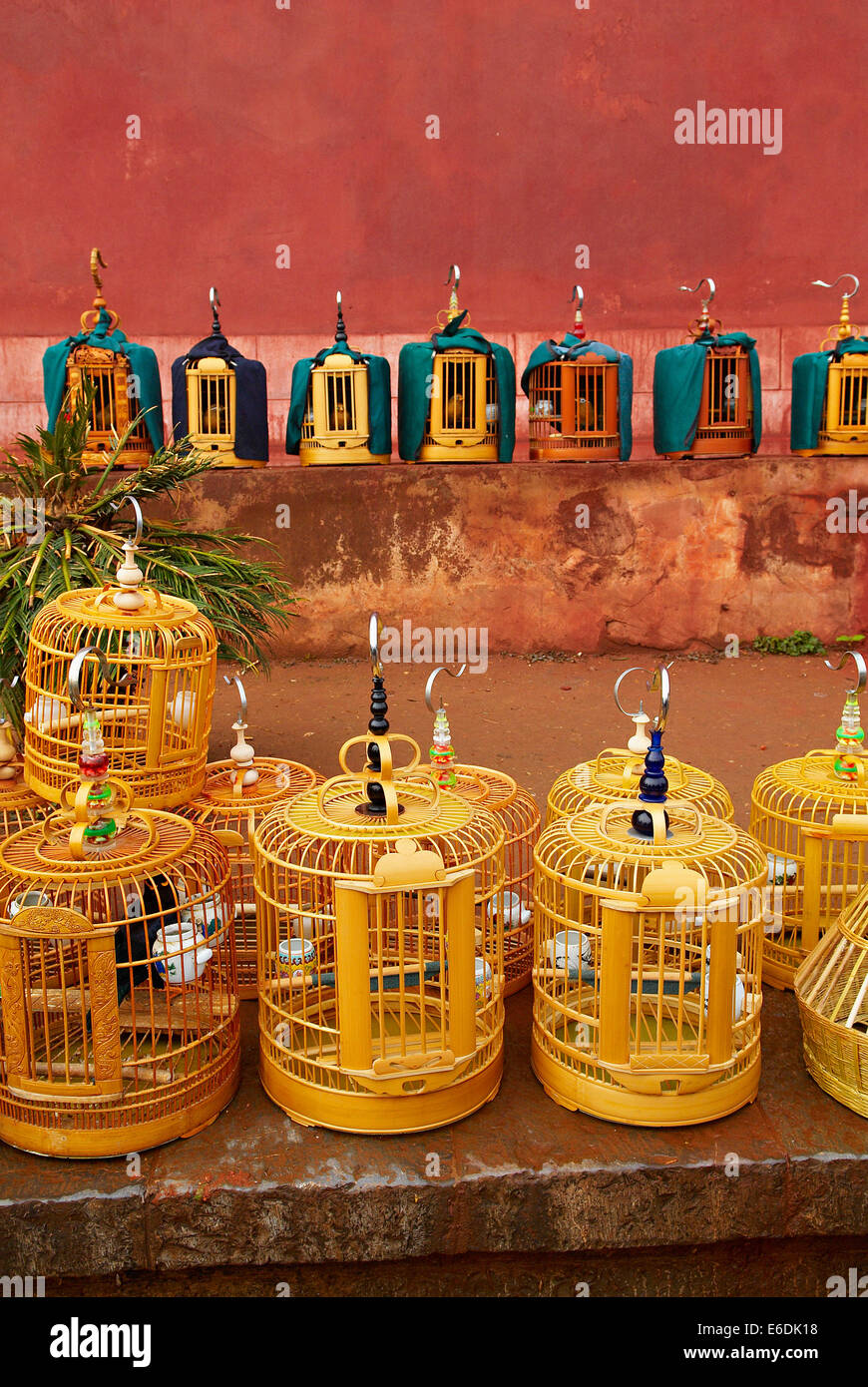 China, Yunnan province, City of Jianshui, bird market Stock Photo