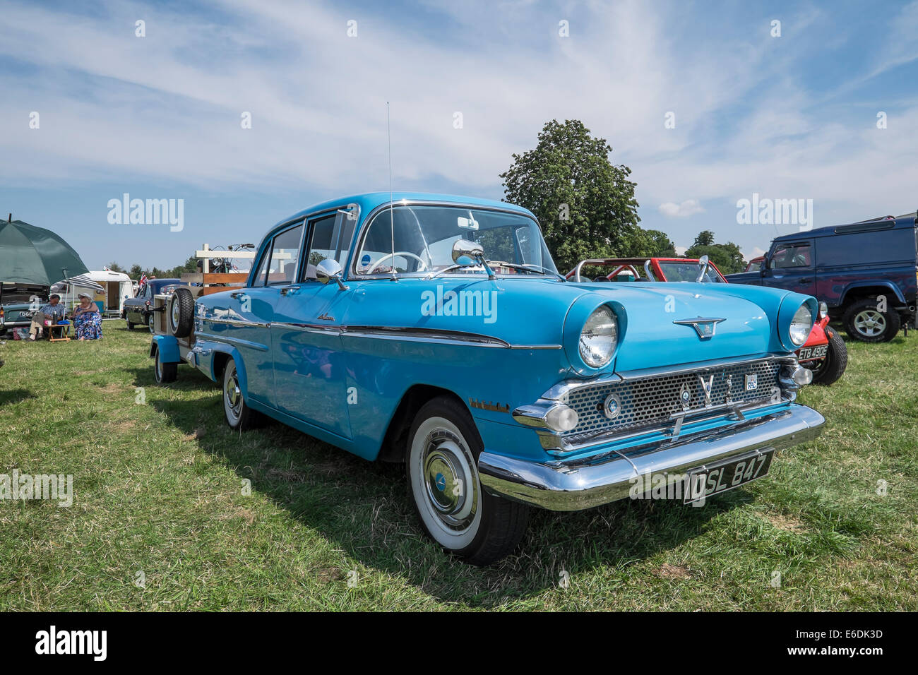 Vauxhall Victor F type saloon car 1960 at show ground for Cambridgeshire Steam Rally and Country Fair England Stock Photo