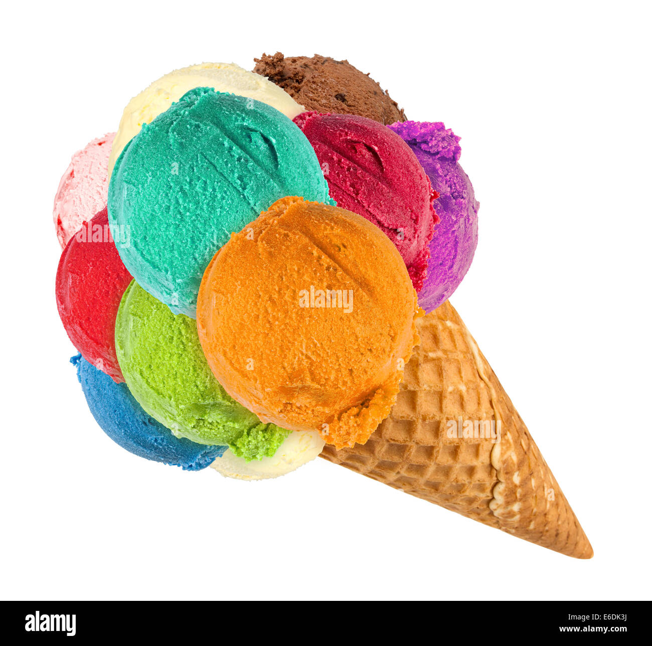 big ice cream cone Stock Photo