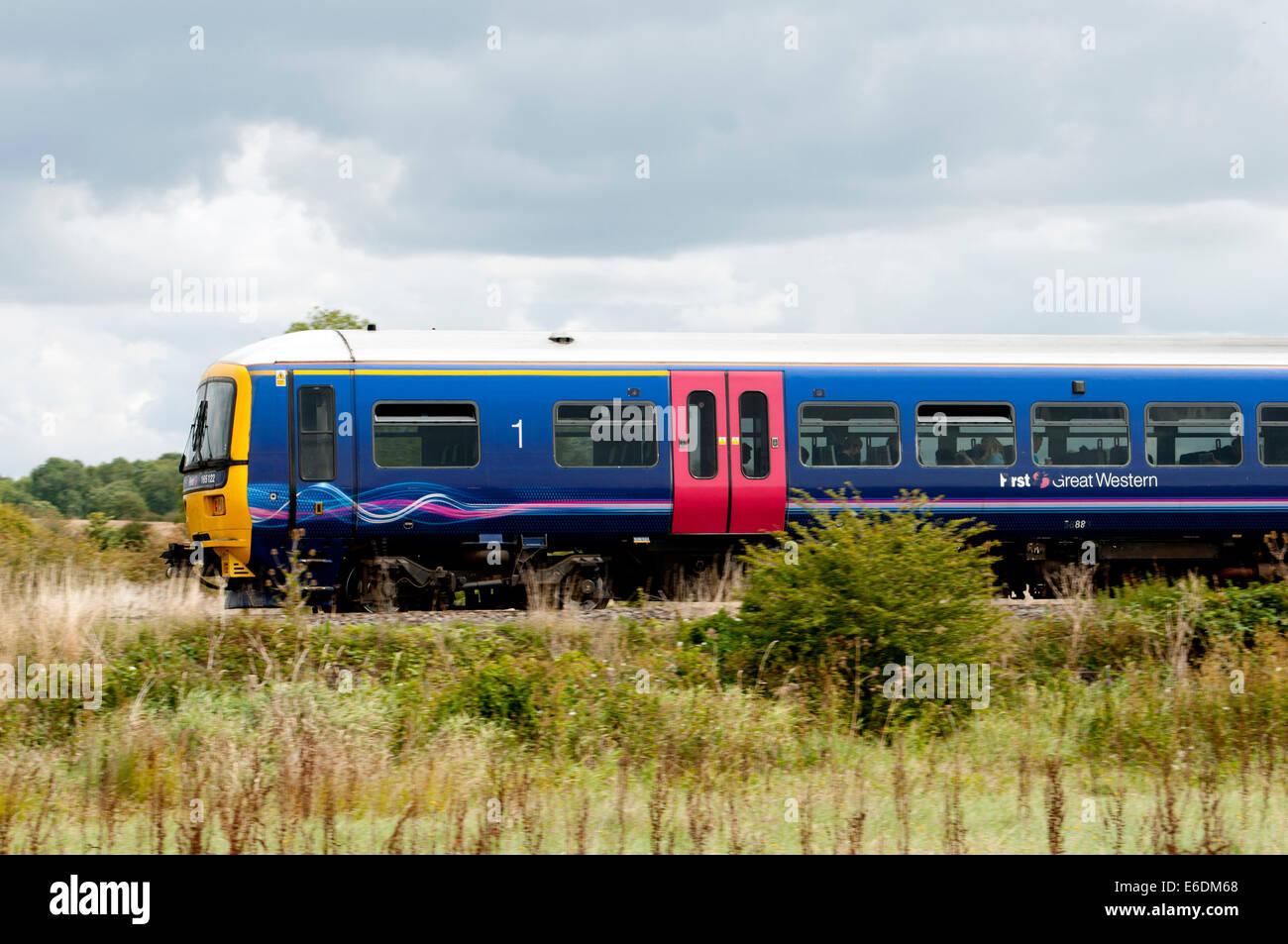 Passenger Train Side View