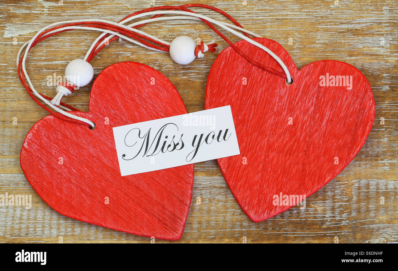 Miss you card hi-res stock photography and images - Alamy