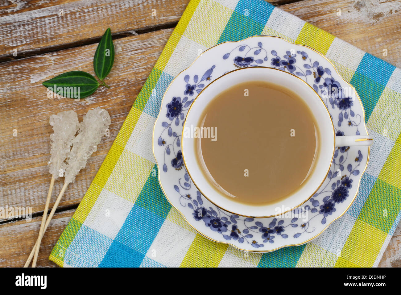 Milk tea in vintage cup Stock Photo Alamy