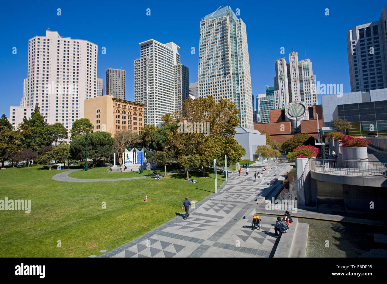 Yerba Buena Gardens, SOMA, San Francisco, California, USA Stock Photo