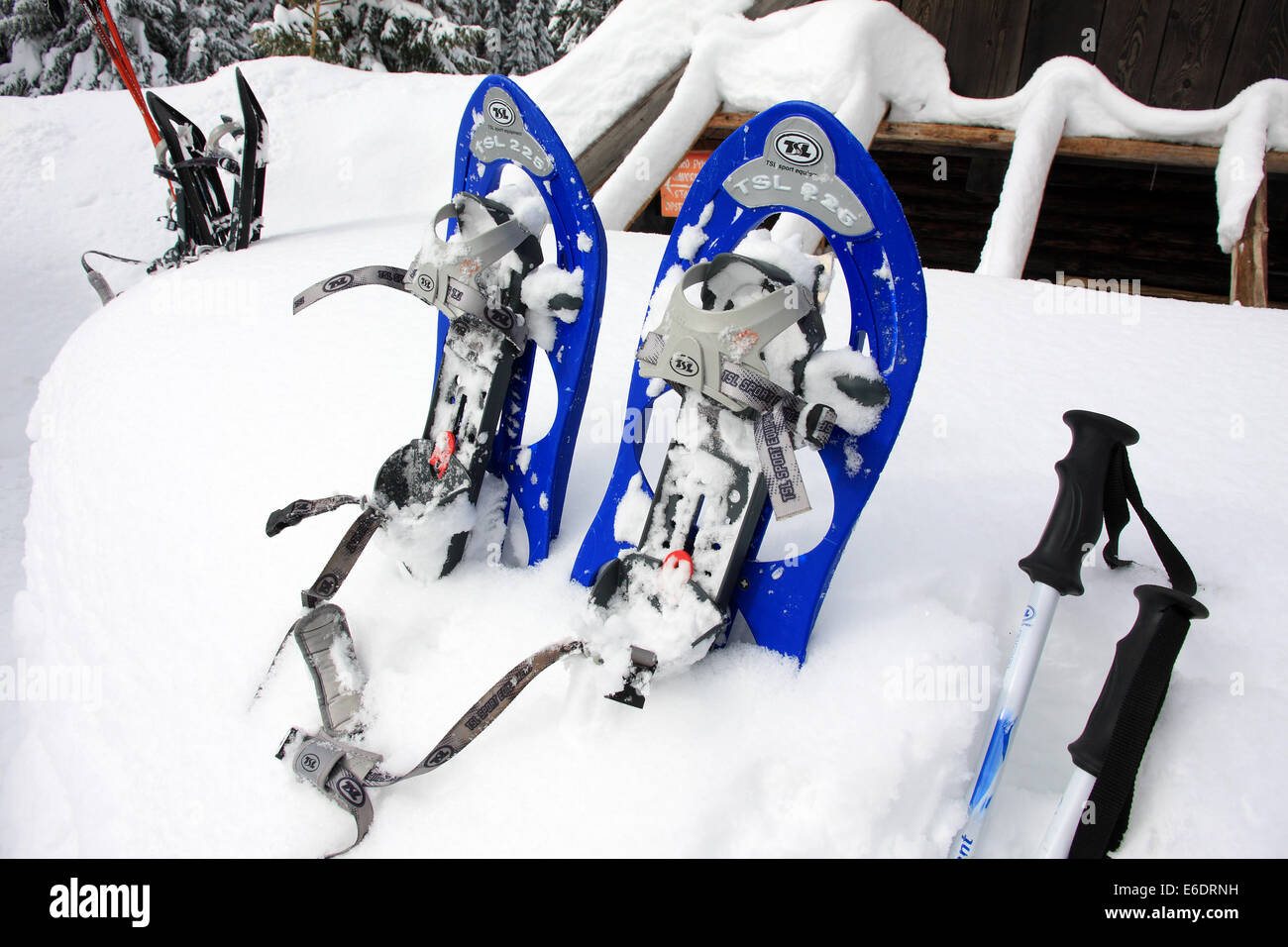 Snowshoes sticking out hires stock photography and images Alamy
