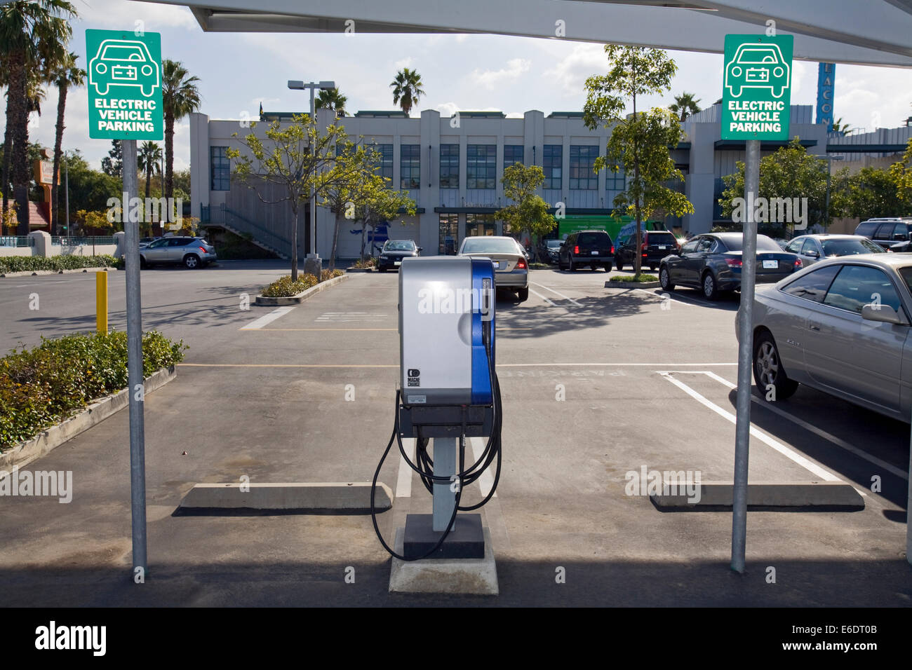 Electric Vehicle Charging Station, Culver City, Los Angeles, California